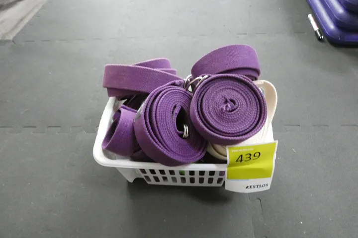Konvolut Yogagurte, lila/creme, in Box